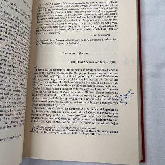 The Adams-Jefferson Letters: The Complete Correspondence Two Volumes Set 1959 - Picture 9 of 9